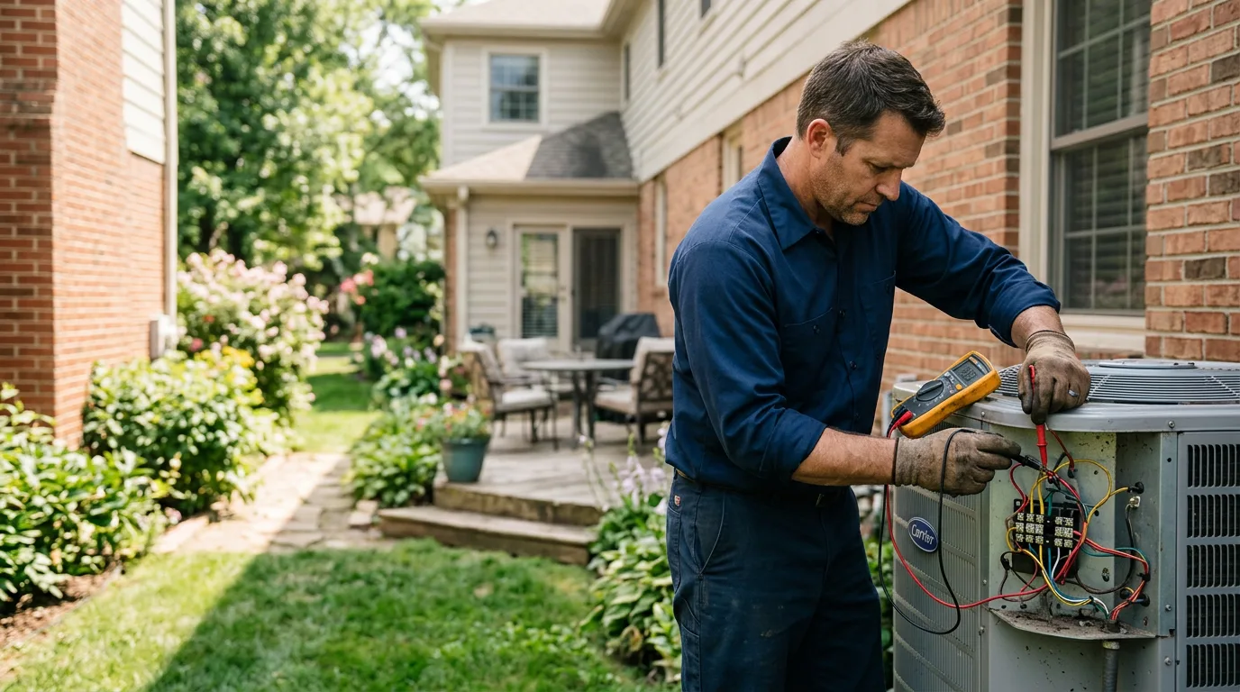 HVAC technician working near Beckemeyer, IL